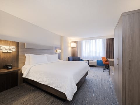 In-room safe, desk, laptop workspace, blackout drapes