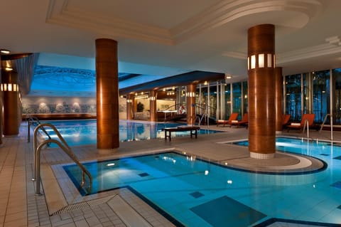 Indoor pool, outdoor pool, open 8:30 AM to 9:30 PM, sun loungers