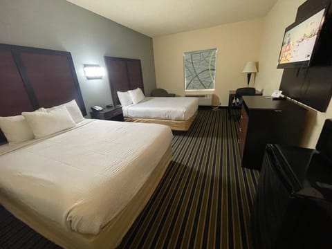 Standard Room, 2 Queen Beds, Non Smoking | Desk, iron/ironing board, cribs/infant beds, rollaway beds