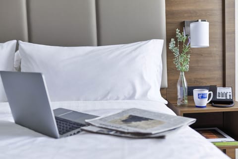 Premium bedding, pillowtop beds, in-room safe, desk