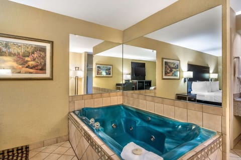 Standard Room, 1 King Bed, Smoking, Jetted Tub | Desk, iron/ironing board, free cribs/infant beds, rollaway beds