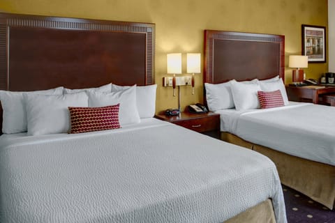 Hypo-allergenic bedding available, in-room safe, desk, laptop workspace