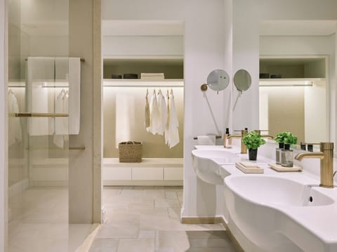 Free toiletries, hair dryer, bathrobes, slippers