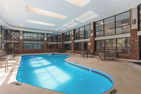 Indoor pool, seasonal outdoor pool, pool umbrellas, sun loungers