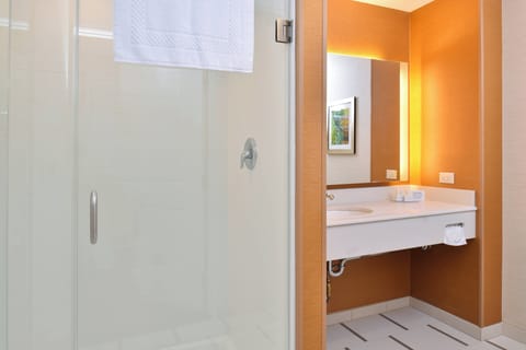 Free toiletries, hair dryer, towels