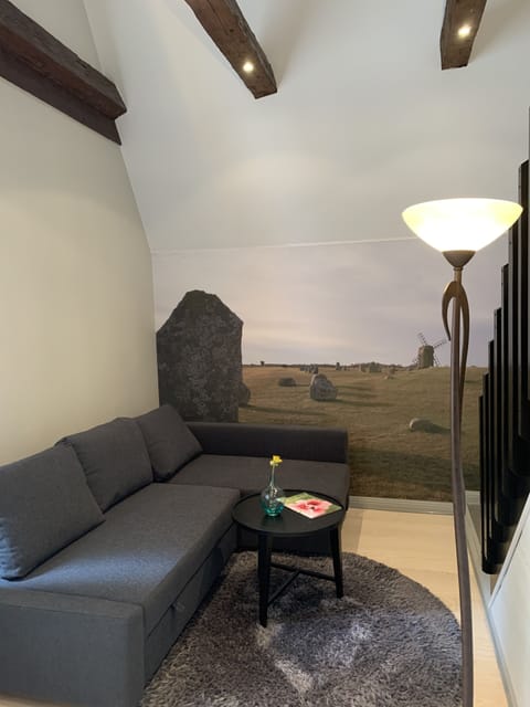 Two floor Suite with Sofa Bed | Living room | TV, heated floors