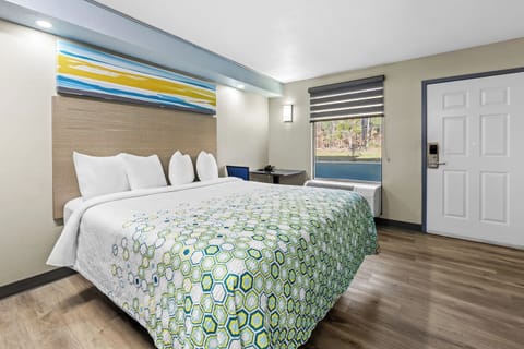 Desk, blackout drapes, iron/ironing board, free WiFi