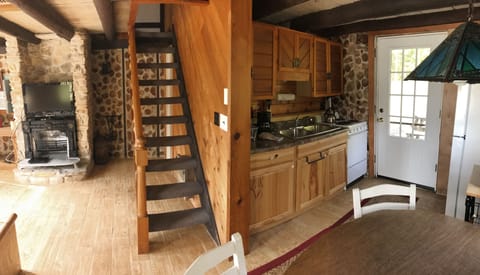 Fridge, microwave, coffee/tea maker