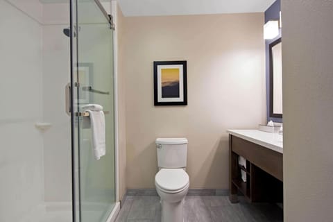 Free toiletries, hair dryer, towels