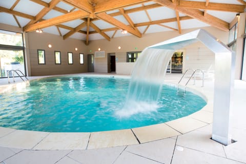 Indoor pool, outdoor pool, sun loungers