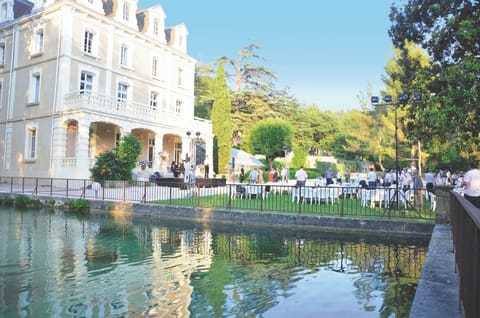 Outdoor wedding area