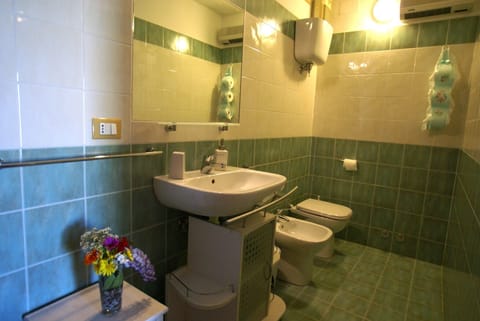 Shower, rainfall showerhead, hair dryer, bidet