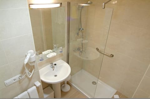 Free toiletries, hair dryer, bidet, towels