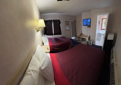 Standard Room, 2 Double Beds, Refrigerator & Microwave | Desk, blackout drapes, iron/ironing board, free WiFi