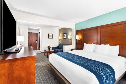 Business Suite, 1 King Bed with Sofa bed, Non Smoking (Upgrade) | Iron/ironing board, free cribs/infant beds, rollaway beds, free WiFi