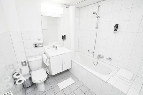 Free toiletries, hair dryer, towels