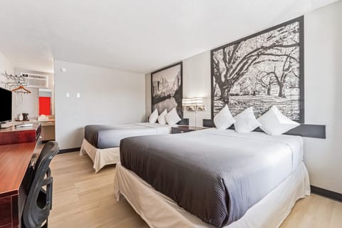 Room, 2 Queen Beds, Non Smoking | Pillowtop beds, desk, free WiFi, bed sheets