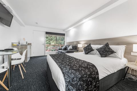 Superior Queen  | Desk, iron/ironing board, free WiFi