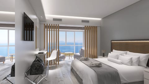 Junior Studio Suite, Partial Sea View | Free WiFi, bed sheets