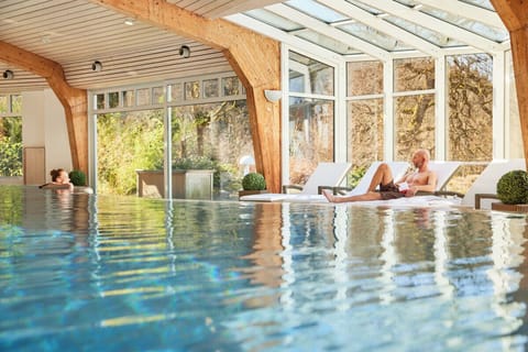 Indoor pool, open 7:00 AM to 9:00 PM, sun loungers