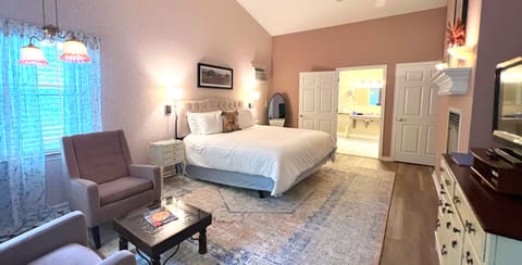 Provence in the Cottage | Bathroom | Designer toiletries, hair dryer, towels, soap