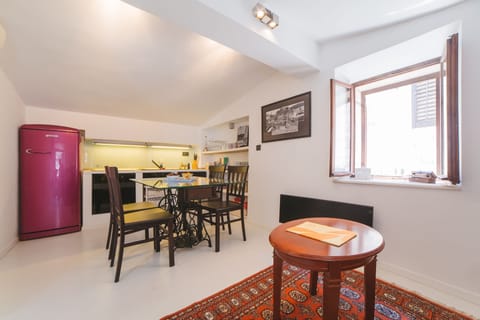 Luxury Apartment | Private kitchen | Fridge, stovetop, electric kettle