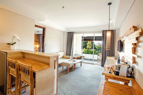 Kecak Suite, 2 Bedrooms, Living Room & Balcony | Living area | 32-inch flat-screen TV with satellite channels, TV