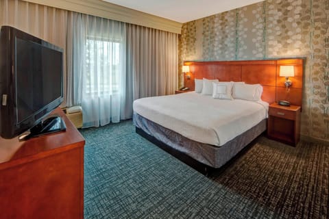 Suite, 1 King Bed with Sofa bed | Desk, laptop workspace, blackout drapes, iron/ironing board