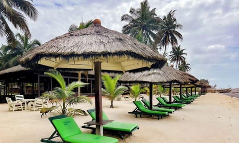 Private beach, white sand, sun loungers, beach umbrellas