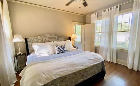 The Cook's Cottage | Premium bedding, desk, soundproofing, iron/ironing board