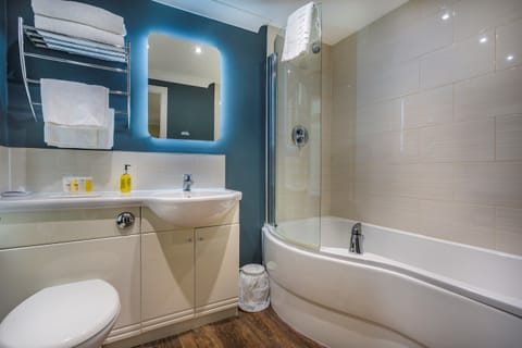 Free toiletries, hair dryer, towels, soap