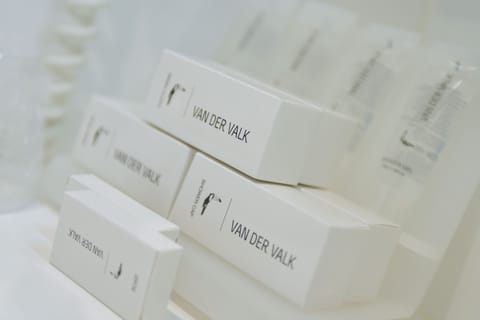 Free toiletries, hair dryer, towels