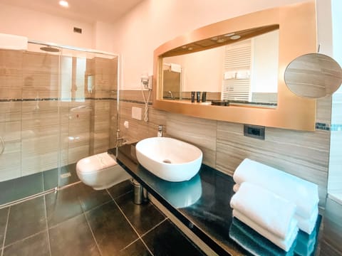 Classic Double Room | Bathroom | Shower, free toiletries, slippers, bidet