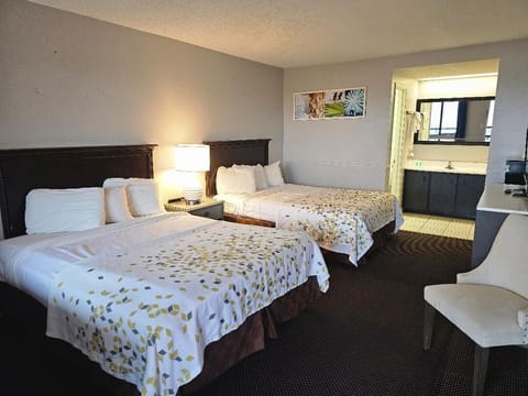 Standard Room, 2 Queen Beds, Lake View | Iron/ironing board, free WiFi, bed sheets