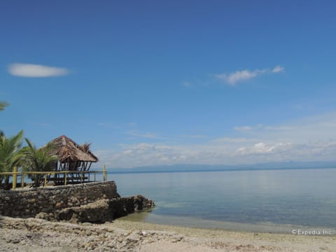 On the beach, beach bar