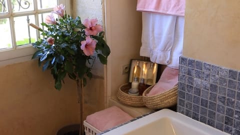 Family Quadruple Room, 2 Bedrooms, Connecting Rooms, Garden Area | Bathroom | Shower, free toiletries, hair dryer, bathrobes