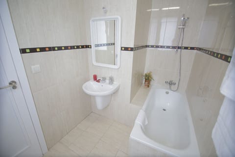 Double or Twin Room | Bathroom | Hair dryer, towels, soap, toilet paper