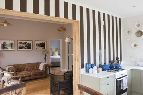 Cottage, 3 Bedrooms, Garden View | Private kitchen | Full-size fridge, microwave, coffee/tea maker, electric kettle