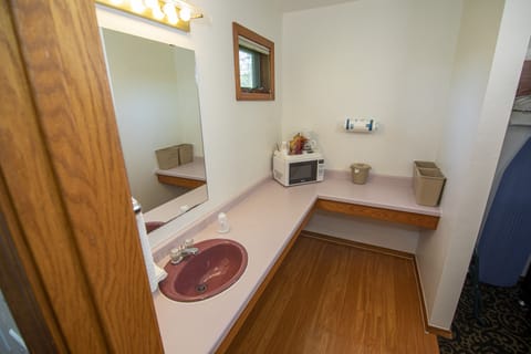 Suite, 1 Queen Bed with Sofa bed (Second Floor) | Bathroom | Hair dryer, towels