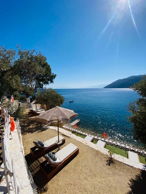 Private beach
