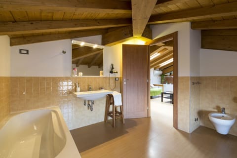 Quadruple Room, Private Bathroom, Sea View | Living area | TV, heated floors