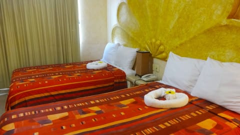 Standard Quadruple Room, 2 Double Beds | In-room safe, free WiFi