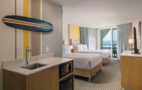 Premier Room, 2 Queen Beds, Balcony, Ocean View | In-room safe, blackout drapes, iron/ironing board, free WiFi