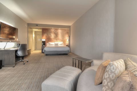 Room, 1 King Bed with Sofa bed, Mountain View (Balcony) | In-room safe, desk, iron/ironing board, free cribs/infant beds