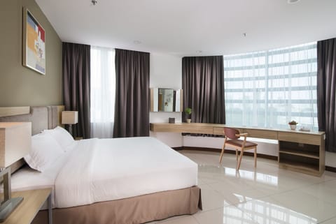 Family Apartment, 2 Bedrooms | In-room safe, desk, laptop workspace, blackout drapes