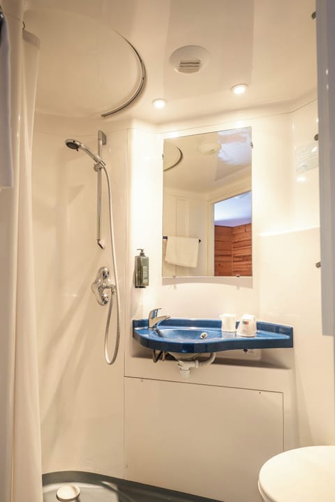 Free toiletries, hair dryer, towels