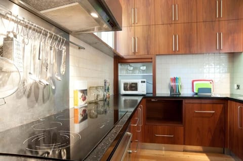 Shared fridge, microwave, cookware/dishes/utensils