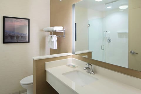 Free toiletries, hair dryer, towels, soap