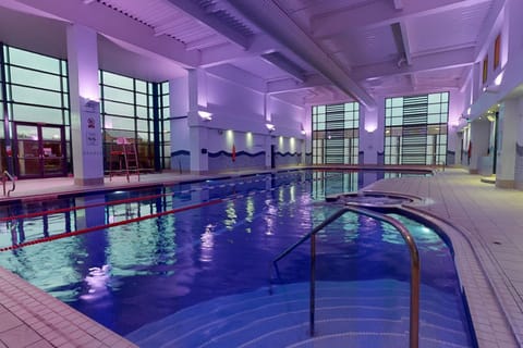 Indoor pool, sun loungers
