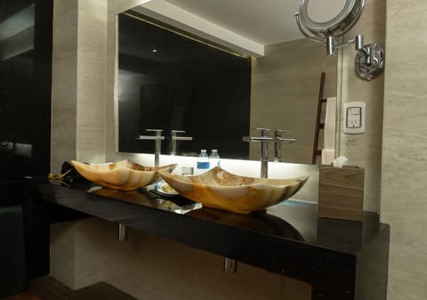 Senior Suite | Bathroom | Free toiletries, hair dryer, towels